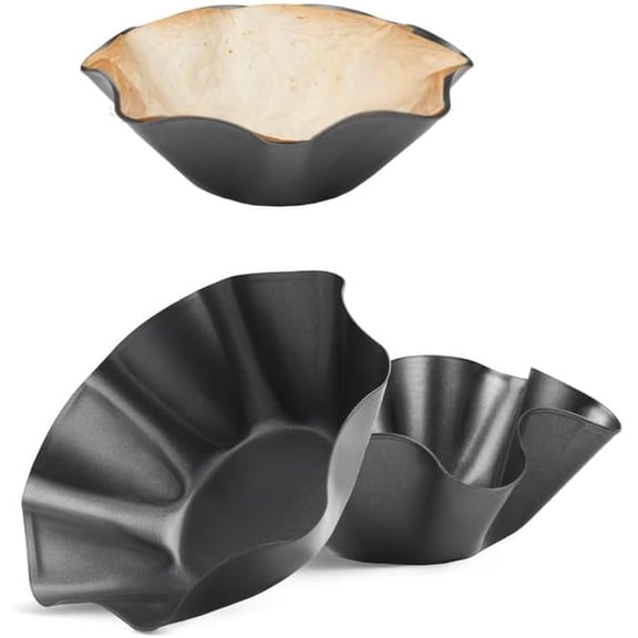 Nonstick Tortilla & Taco Shell Maker Set of 3, 8.75-Inch Heavy-Duty Bakeware for Mexican Cuisine