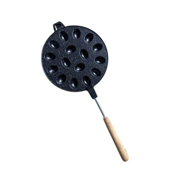 Nonstick Walnut Cookie Maker Pan Baking Tool with Handle for Nut Waffles and Pastries Aluminum Alloy Kitchen Mould