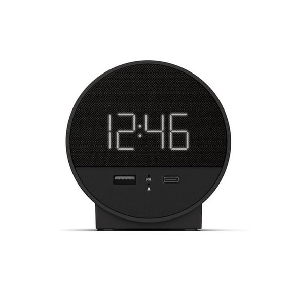 Nonstop NSO2-BK USB-C Hotel Alarm Clock, Black
