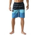 thumbnail image 1 of Nonwe Men's Beachwear Quick Dry Summer Water Sports Striped Swim Trunks Blue 36, 1 of 6