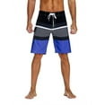thumbnail image 1 of Nonwe Men's Sportwear Quick Dry Board Shorts with Lining Blue&Black 28, 1 of 4