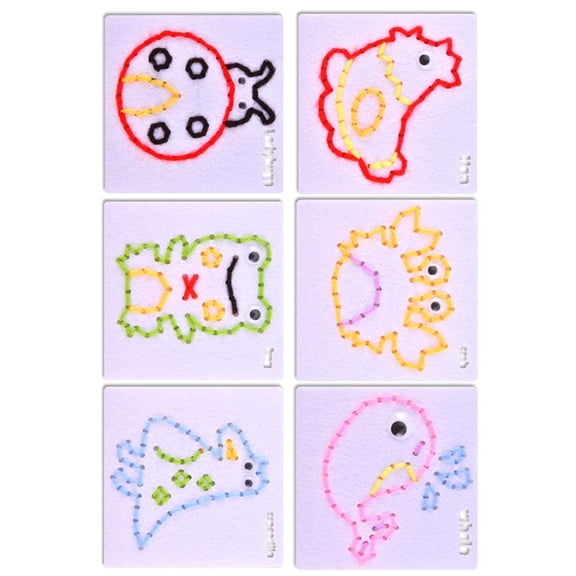 Nonwoven Fabric Threading Activity Craft Project Kits Sewing Toy For Kindergarten Classroom And Sensory Development