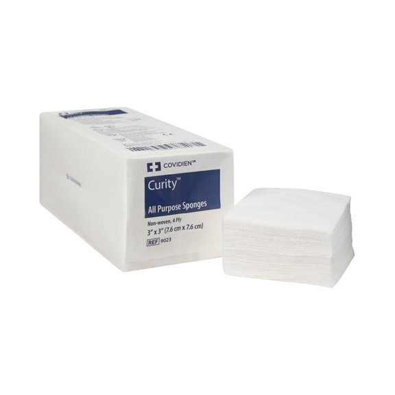 Nonwoven Sponge, Curity, 4-Ply, 4 X 4 Inch, Square, NonSterile, Case of 2000