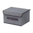 thumbnail image 1 of Nonwoven Storage Box Folding Organizer, Hygienic Clothes and Clutter Container for Dormitory or Home, Easy-clean Fabric Collapsible Bin for Space-saving Organization, 1 of 8