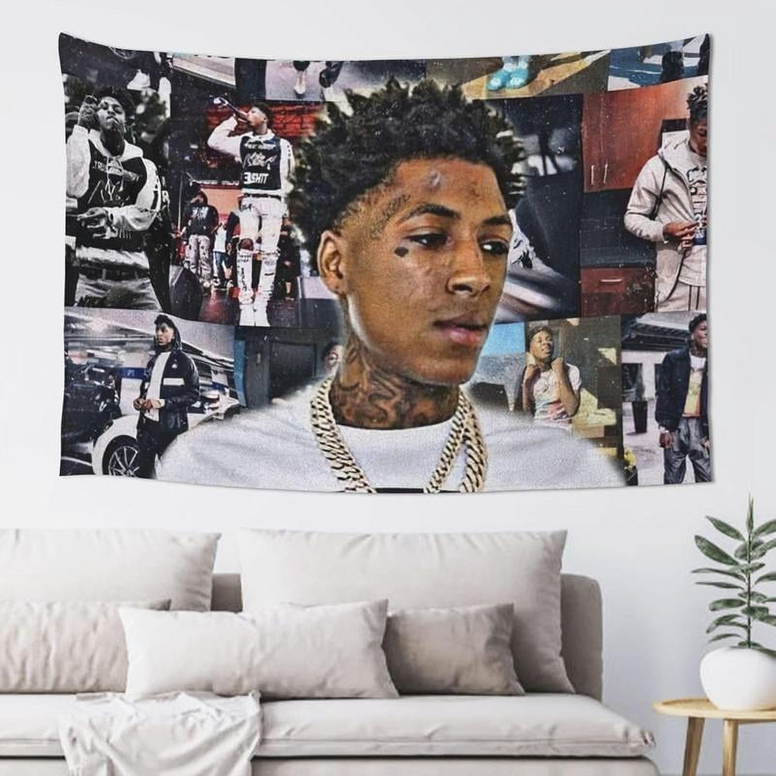 Towel For Rapper Nonyou Youngboy Music Never Rapperflag Broke Again Tapestry Background ...