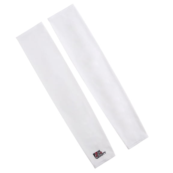 Nonzero Gravity Sun Protection Sleeves for Cycling, Running, Golfing, Driving (White, Large/X-Large)