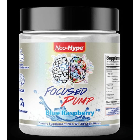 Noo-Hype: Focusd Pump Blue Raspberry Flavor