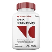 Noocube Brain Productivity Capsules, Official Cognitive Supplement, Maximum Strength 1 Pack
