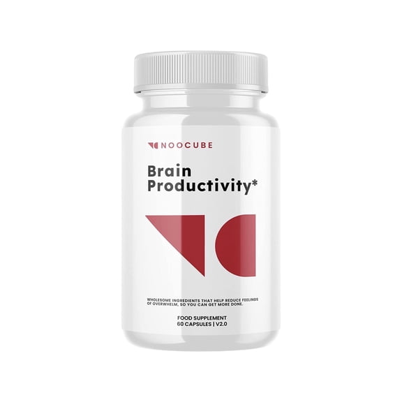 Noocube Brain Productivity Pills, Cognitive & Memory Support - 60 Capsules