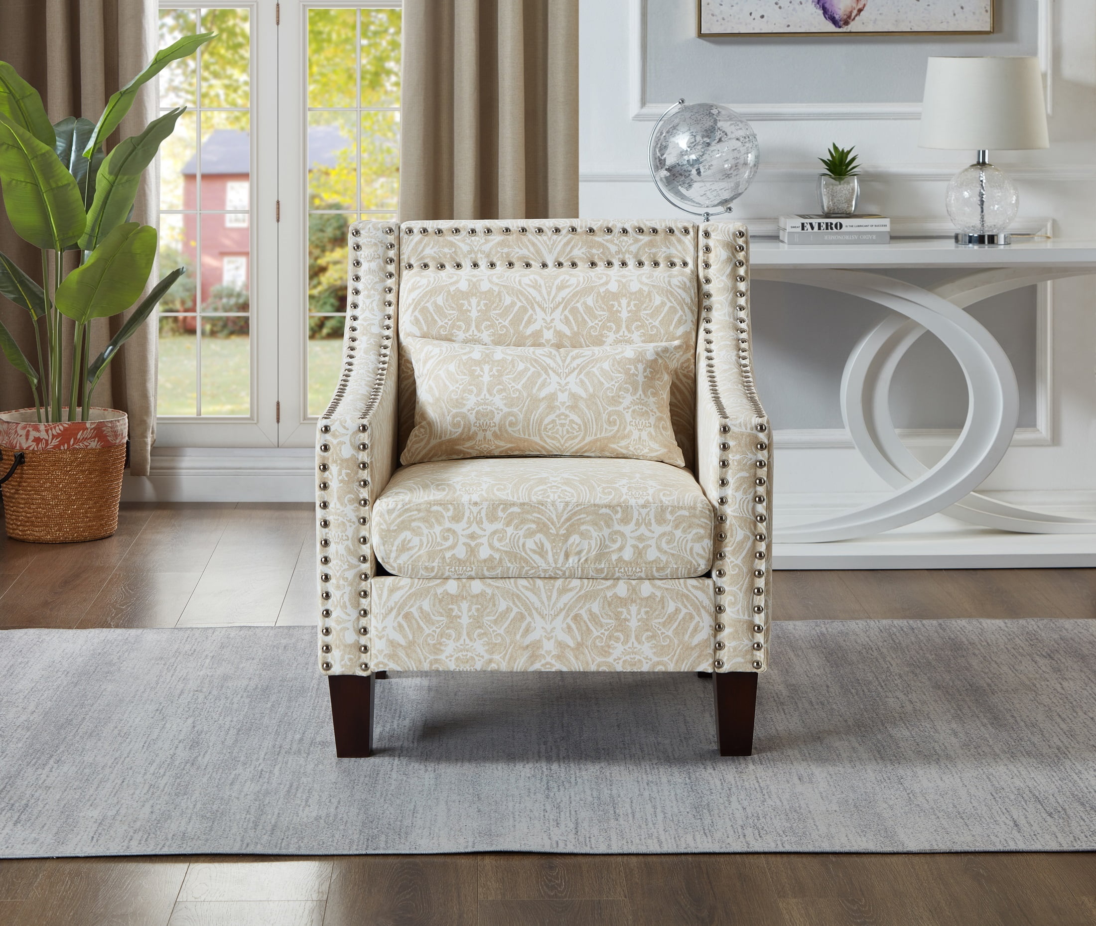 Upholstered Lounge Chair Armless Accent Chair Leisure Chair with