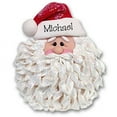 thumbnail image 1 of Noodle Beard Santa Face Personalized Christmas Ornament, 1 of 1