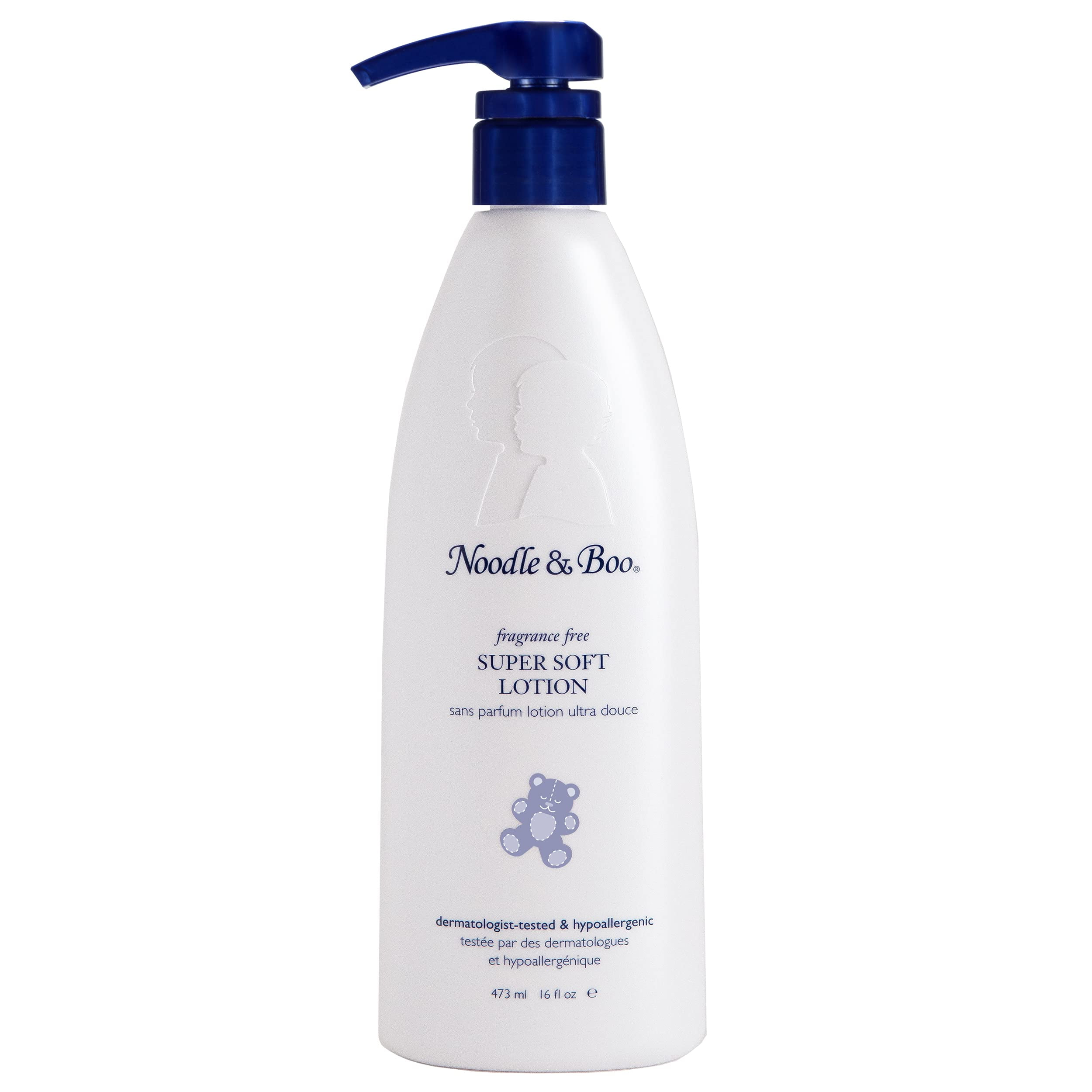 Noodle & Boo Super Soft Lotion - Fragrance Free - For Face & Body  (Dermatologist-Tested & Hypoallergenic) 473ml/16oz