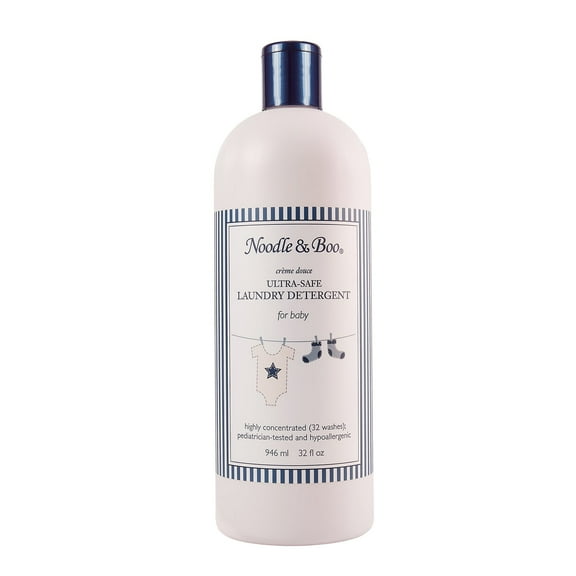 Noodle & Boo Ultra-Safe Newborn Baby Liquid Laundry Detergent, Concentrated, Sensitive Skin, Hypoallergenic, 32 Wash Loads, 32 fluid oz