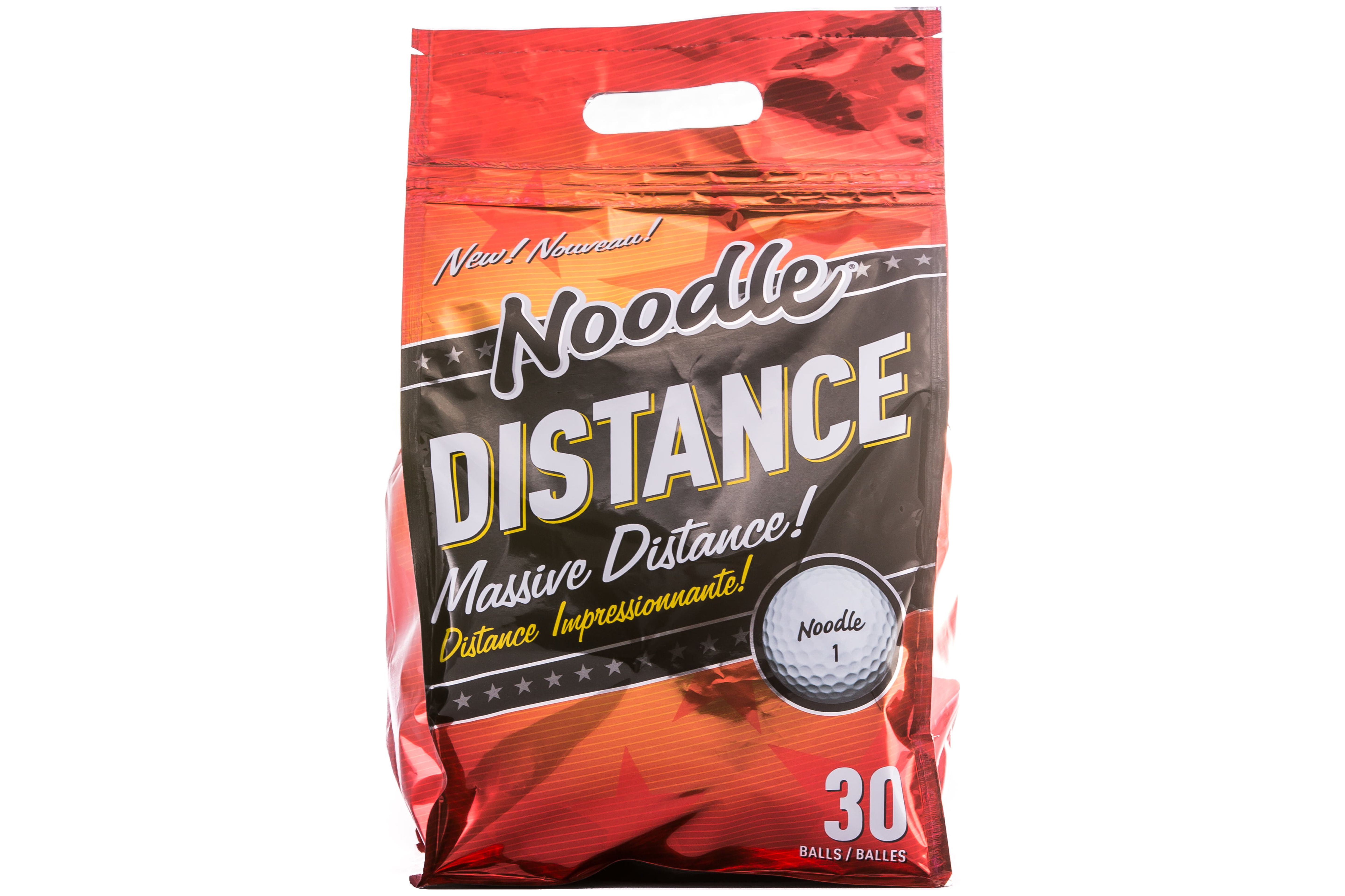 Noodle Distance Golf Balls, 30 Pack