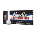 Noodle Easy Straight Golf Balls, 15 Pack, White