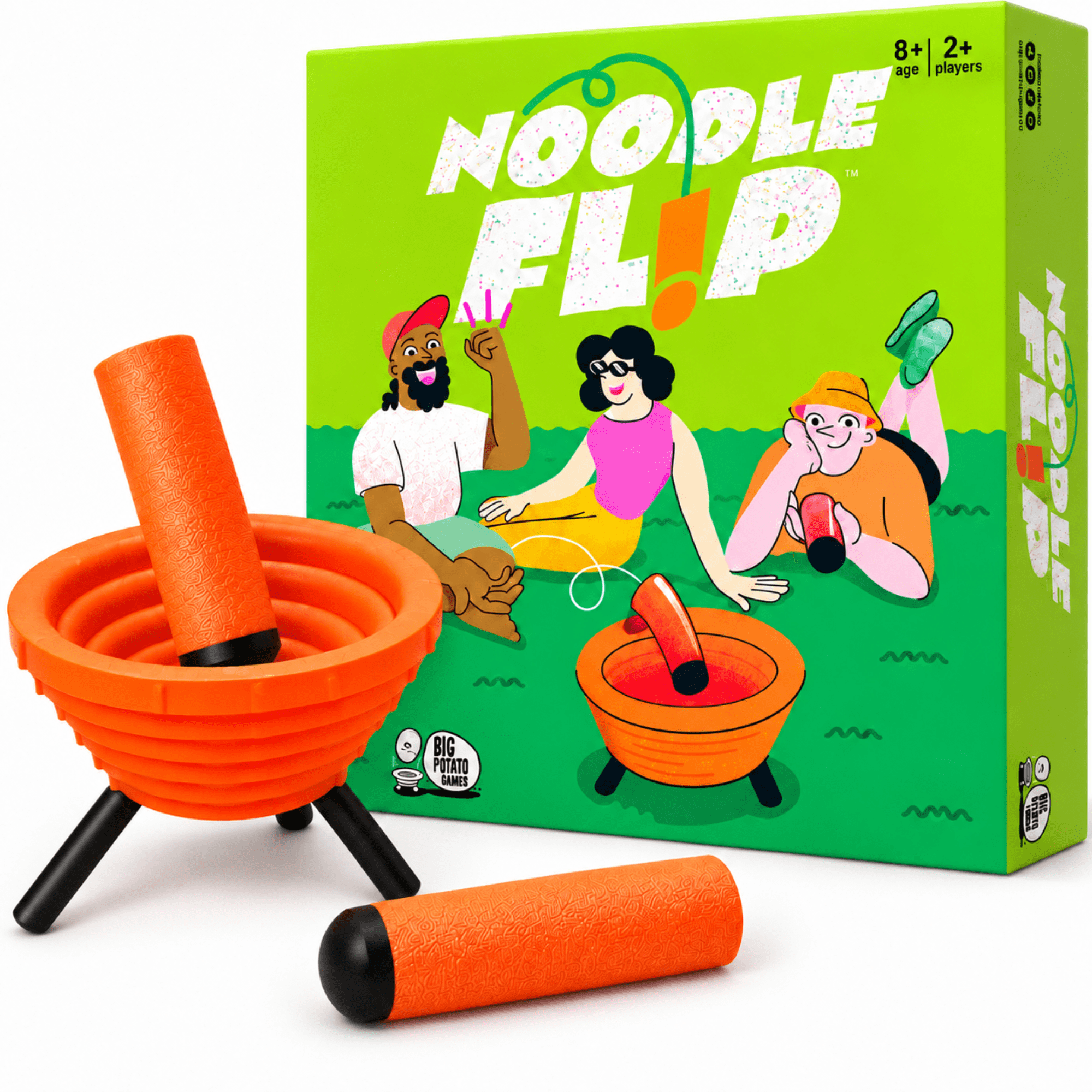 Big Potato Games Noodle Flip Outdoor Ring Toss Game for Kids 8-12, Teens