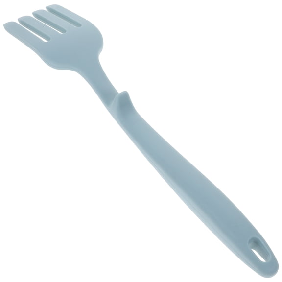 NUOLUX Silicone Fork Serving Forks Food Handling Fork Sky-Blue 1Set Kitchen Use