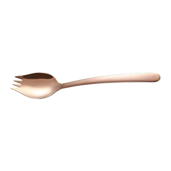 Noodle Fork Stainless Steel Rose Gold Dual Purpose Instant Noodle Eating Utensil