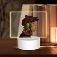 thumbnail image 1 of Noodle Gorillaz Music Rectangular Acrylic Night Light Adjustable 3 Light Modes USB Cable Lamp Light Display Base LED Light For Bookshelves Desk Bedside Tables Child Room Bedroom, 1 of 9