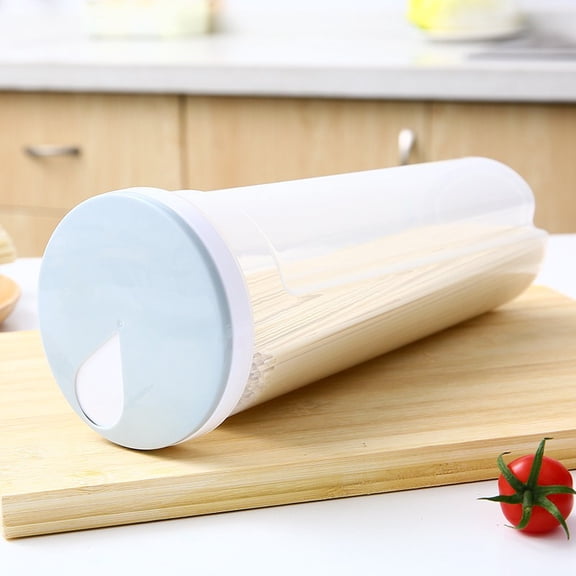 Noodle Jar Food Storage Containers Grain Locking Lid Flour Visualization Cylindrical Cover Kitchen Can Refrigerator Organizer