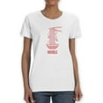 thumbnail image 1 of Noodle Lineart Colorless T-Shirt Women -Smartprints Designs, Female x-Large, 1 of 4
