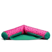 Big Joe Noodle Sling No Inflation Needed Pool Seat with Armrests, Summer Melon Double Sided Mesh, Quick Draining Fabric, 3 feet