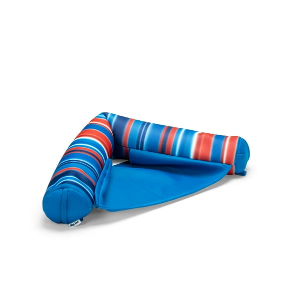 Big Joe Noodle Sling Pool Float Adults Doubled-Sided Mesh 3 Feet Bean Filled Pool Float with Cup Holder Blurred Americana