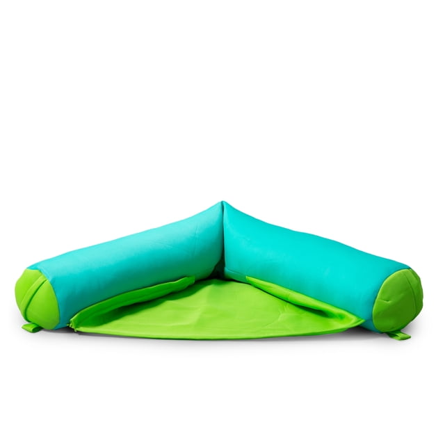 Big Joe Noodle Sling No Inflation Needed Pool Seat with Armrests, Aqua/Green Double Sided Mesh, Quick Draining Fabric, 3 feet