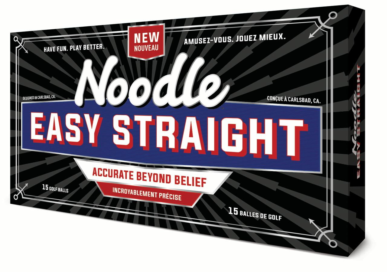 Noodle Straight Golf Balls, 15 Pack