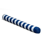 Big Joe Noodle No Inflation Needed Pool Float, Americana Nautical Stripe Double Sided Mesh, Quick Draining Fabric, Jumbo 4 feet