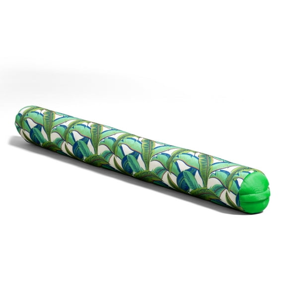 Big Joe Noodle No Inflation Needed Pool Float, Tropical Palm Green Double Sided Mesh, Quick Draining Fabric, Jumbo 4 feet