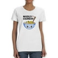 thumbnail image 1 of Noodles Everyday Happy Bowl Shaped T-Shirt Women -Smartprints Designs, Female Small, 1 of 4