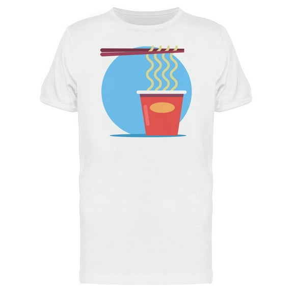 Noodles In Cup Doodle T-Shirt Men -Image by Shutterstock, Male 4X-Large