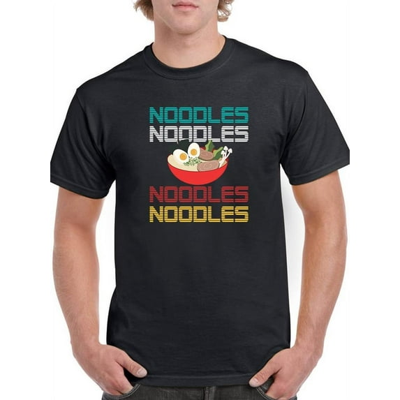 Noodles Noodles Noodles Noodles T-Shirt Men -Smartprints Designs, Male Large
