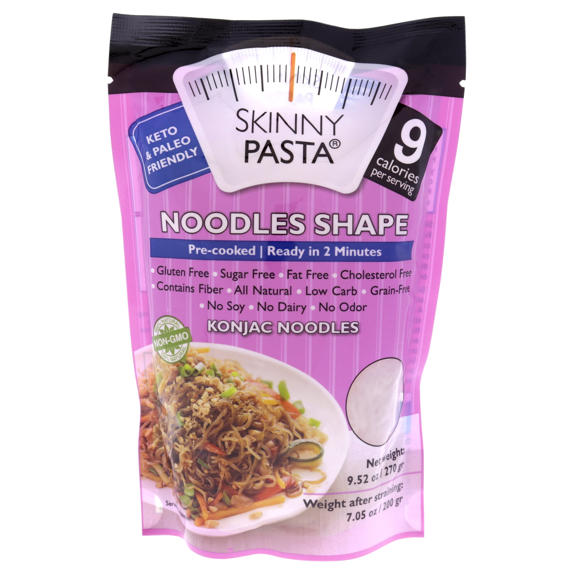 Skinny Pasta Noodles Shape, Konjac, 9.52 oz (270 g)