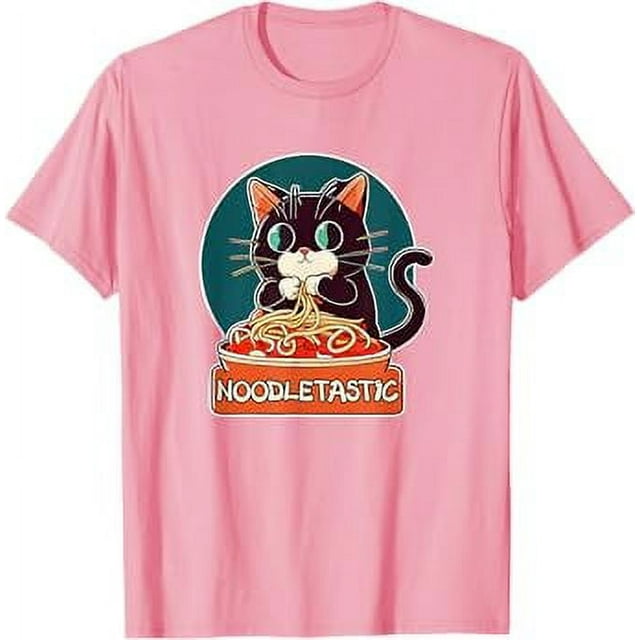 Noodletastic Cat With A Spaghetti Bowl With Tomato Sauce TShirt