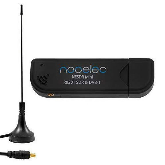 nooelec nesdr mini usb rtl-sdr & ads-b receiver set, rtl2832u & r820t tuner, mcx input. low-cost software defined radio compatible with many sdr software packages. r820t tuner & esd-safe antenna input
