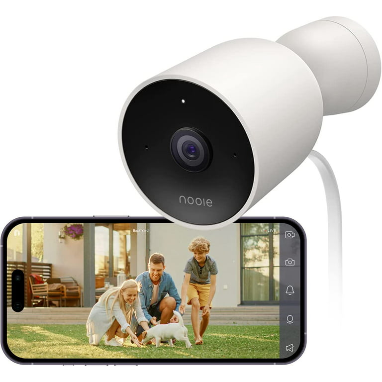 Nooie 2.4G WiFi Security Camera Outdoor, 1080P Night Vision