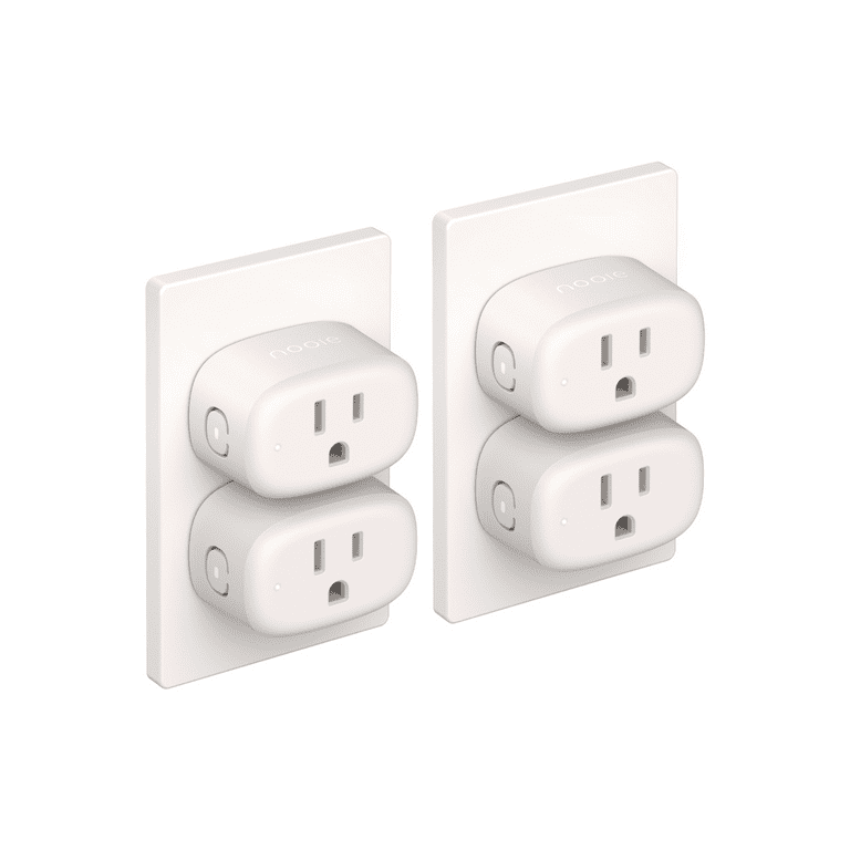 POWRUI Smart Plug, Mini WiFi Outlet Compatible with  Alexa & Google  Home,No Hub Required Timing Function Control Your Home,ETL Certified, (4  Pack)