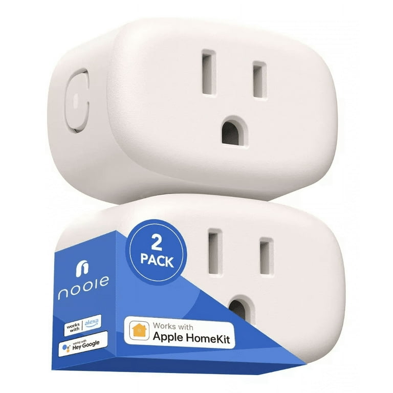 Outdoor Smart Plug 2 Sockets WiFi Compatible with Alexa & Google Home Devices ~ Wireless Remote Control Timer & On/Off with App (WiFi 2 Outlet)