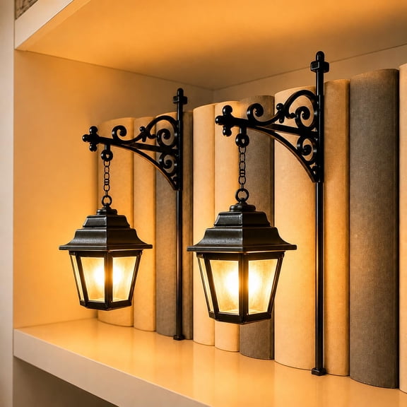 Nook Light Bookshelf Lamp Nooklight, Bookshelf Light Library Lantern Mini Ghost Book Shelf Lamp Lights, Miniature Halloween Vintage Patchwork Reading Book Led Nightlight