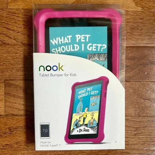 Nook Tablet 7" Foam Bumper Case For Kids - Hot Pink - Bnip