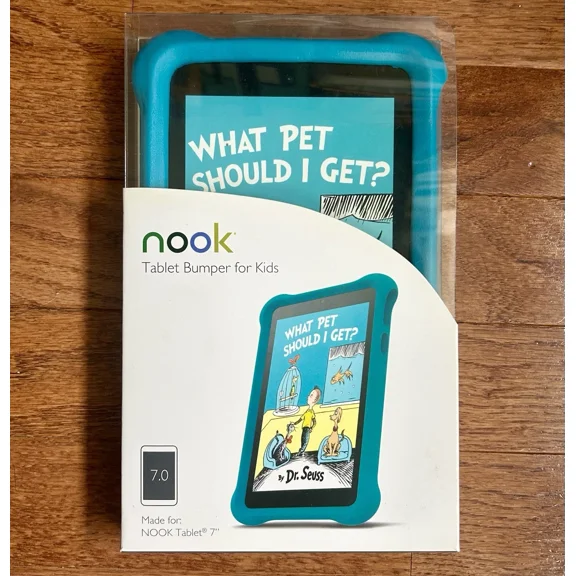 Nook Tablet 7" Foam Bumper Case For Kids - Scuba Blue - Bnip