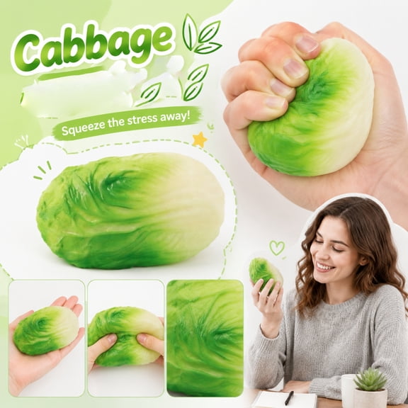 NookHive Bok Choy Squishies - Slow Rising Squishy Toy, Soft Squishy Slow Rise for Office Home, Cute Vegetable Shape Anxiety Reducer, Mini Stress Toys