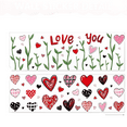 thumbnail image 1 of NookHive Heart-Shaped Static Cling Window Stickers for Valentine's Day & Holidays, Removable Decorative Glass Decals, Home & Party Decor,B, 1 of 7