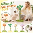 thumbnail image 1 of NookHive Vertical Cat Tree Scratching Post - Sisal Rope Wrapped Cat Scratcher, Non-Shedding Wear-Resistant, Cat Toys for Indoor Cats, Floor to Ceiling for Claw Sharpening,A, 1 of 8