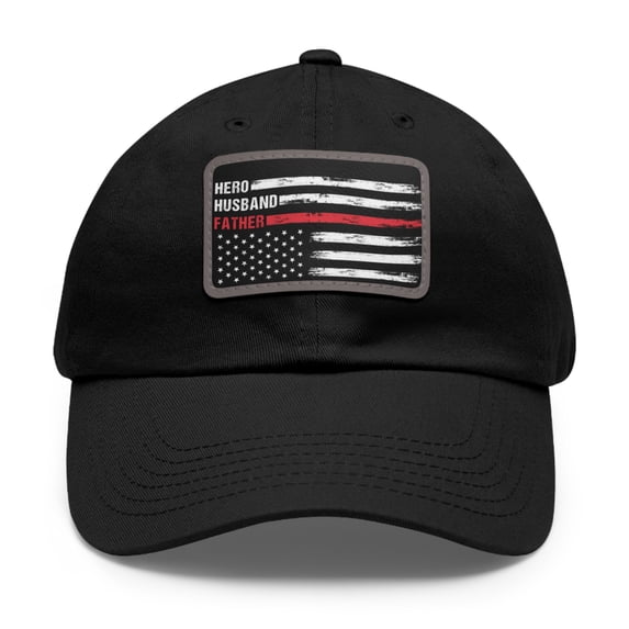 Nooks & Krannies Hero, Husband, Father Dad Hat with Leather Patch