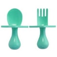 thumbnail image 1 of Nooli Toddler Spoons and Forks Toddler Forks and Spoons Baby Utensils, BPA Phthalates-Free, Dishwasher and Sterilizer Safe, Mint, 1 of 7