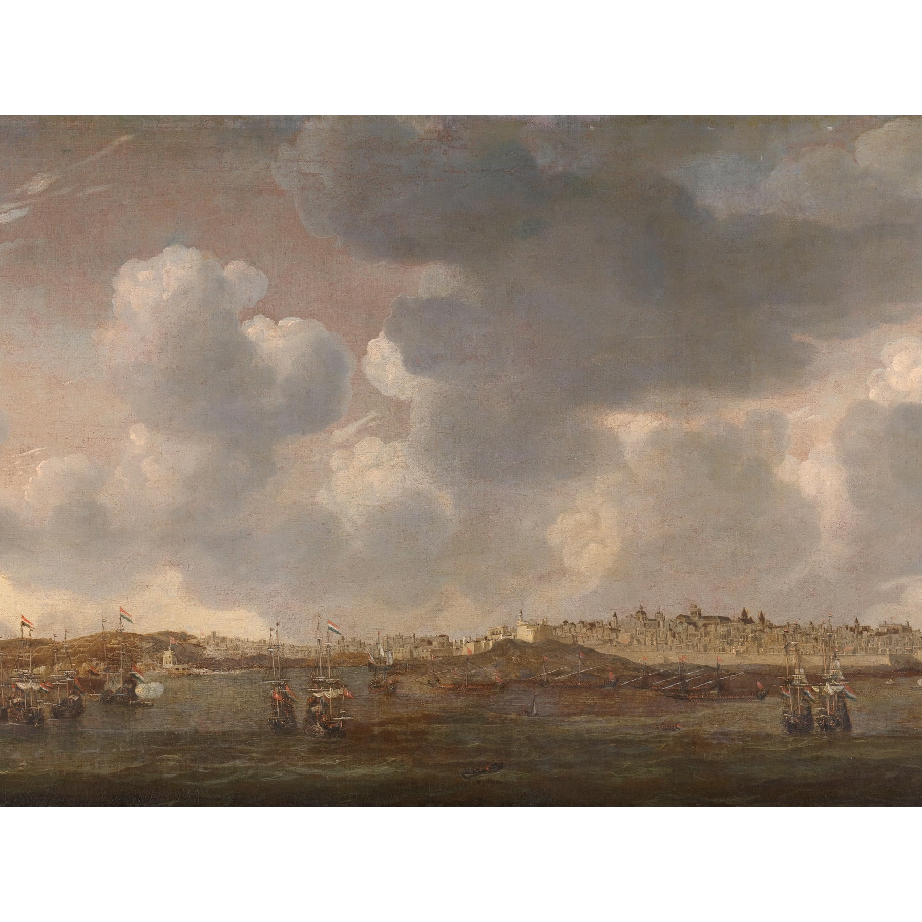 Artery8 Stampa Su Tela Canvas – De Moucheron View Of Tivoli – Paesaggio Classico, Grande Formato 61x81 Cm - 2