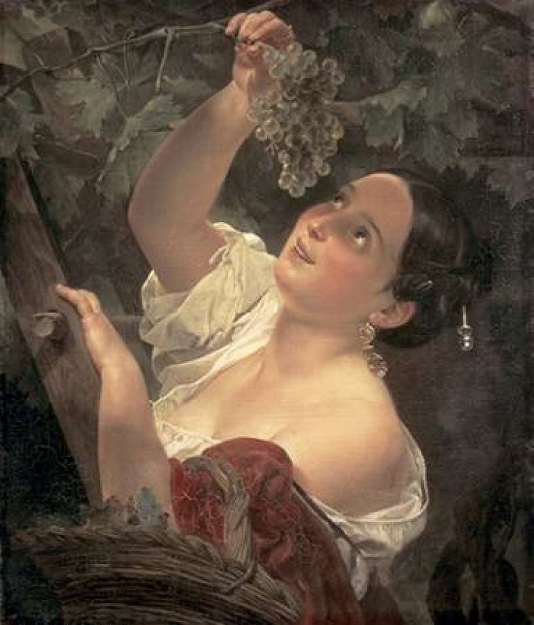 Noon in Italy Canvas Art - Karl Pavlovic Briullov (24 x 24)
